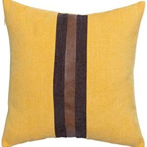 Farmhouse gold pillow cover